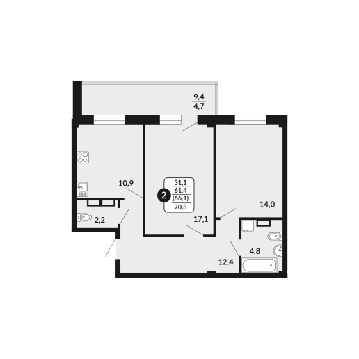2-комн